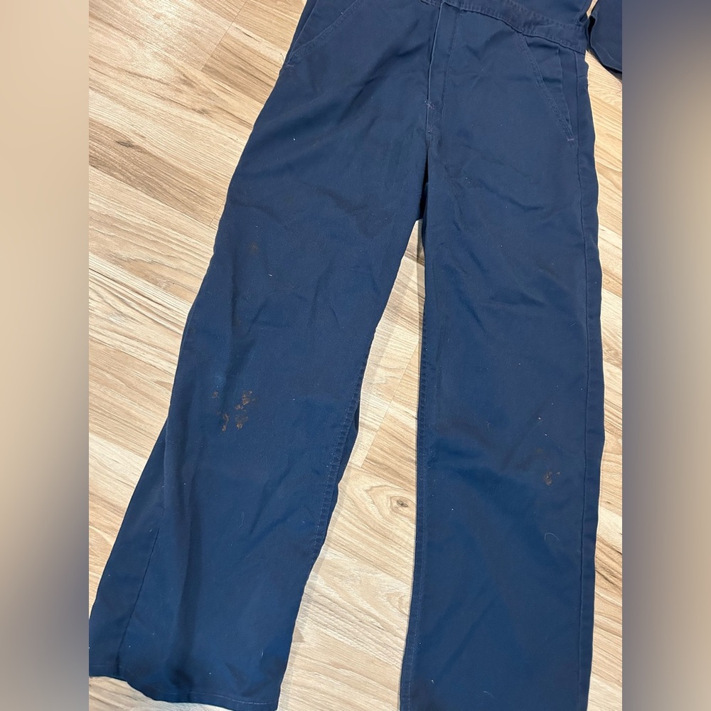 Men's Classic Navy Work Coverall - Picture 6 of 10